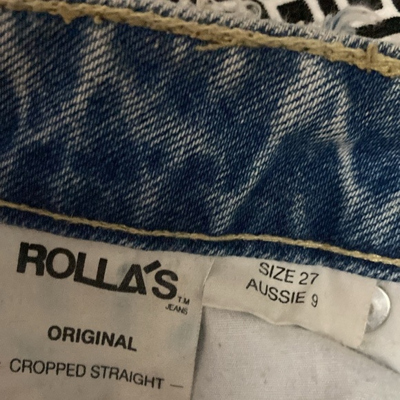 Rolla’s Original Cropped Straight Size 27 (14w-11R-28.5I) - Picture 8 of 8